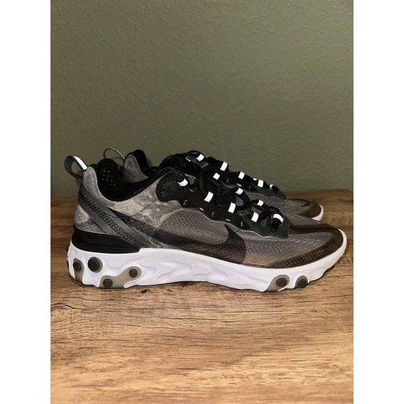 RARE🔥 Nike React Element 87 Anthracite Charcoal See Through Sneaker Sz 7.5 2018 - Picture 2 of 9